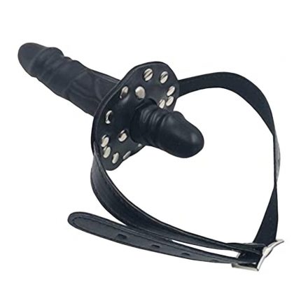 Sadistic Gag Order Black Face Dildo