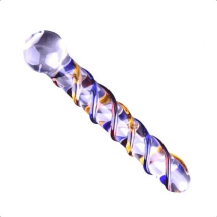 Twirling Sensations 7 Inch Glass Dildo