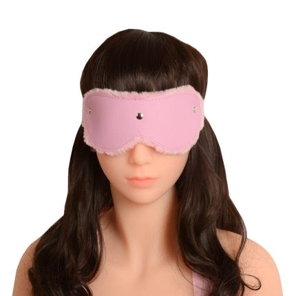 Pink Furry Bondage Blindfold