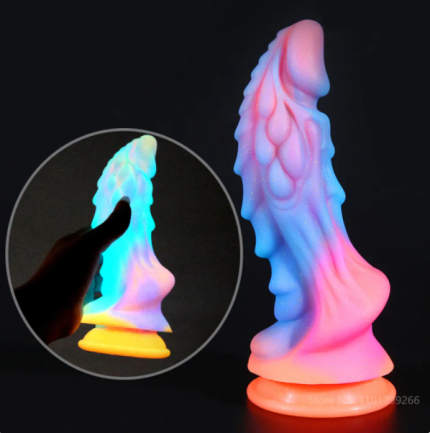 New Luminous Colourful Glowing Dragon Dildo