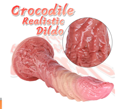 Deformed Silicone Realistic Crocodile Anal Dildo