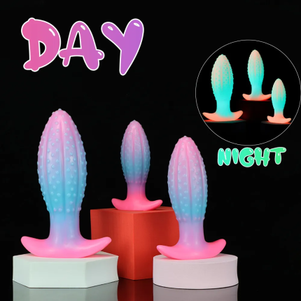 New Luminous Silicone Pineapple Butt Plug